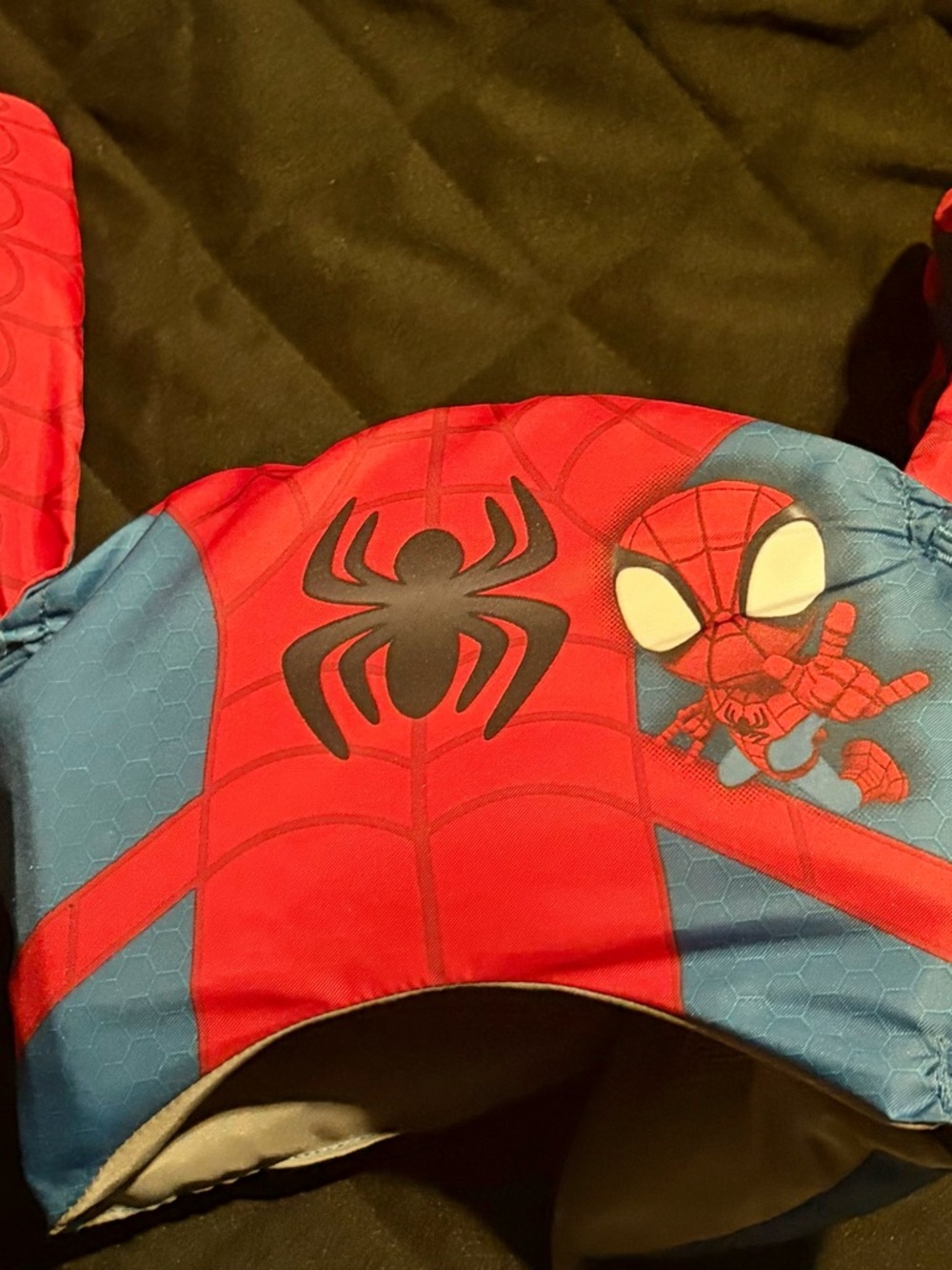 SwimWays Spider-Man swim trainer vest with built-in arm floaties
